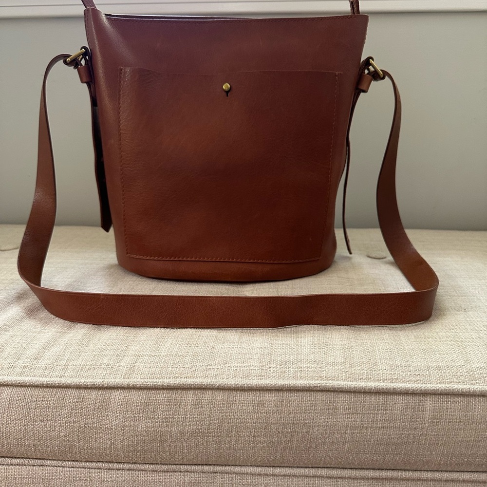 Madewell Brown Crossbody Bag Minimalist Leather Design